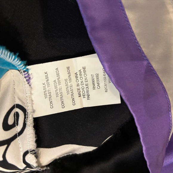 Vintage Y2k BeBe Silk Kimono Wrap Top Oriental Asian Inspired - Picture 6 of 6